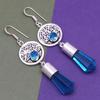 925 Silver Blue London Topaz Sterling Gemstone Earring Earrings Jewelry