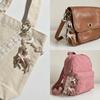 Ribbon Bow Design Plush deer ornament Coquette Style Phone Charms Cute Bag Pendant  Phone Accessory