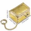Exquisite Leather Jewelry Storage Box Pure Color Luxury Earring Necklace Wallet Clasp Closure Small Size Mini Coin Purse Daily