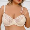 European and American Ultra-thin Double-breasted Underwire Lace Bra Shaping Plus Size Anti-sagging Bra
