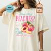 Comfort Colors Vintage Farm Fresh Peaches T-Shirt - Summer Fruit Tee