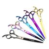 Napson 8.0" Цветные Прямые Ножницы для Груминга Животных в Форме Руки