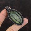 Moss Prehnite Pendant Copper Wire Wrapped Pendant Gemstone Pendant Moss Prehnite Copper Jewelry For Gift Handmade Pendant Wire Wrap Jewelry