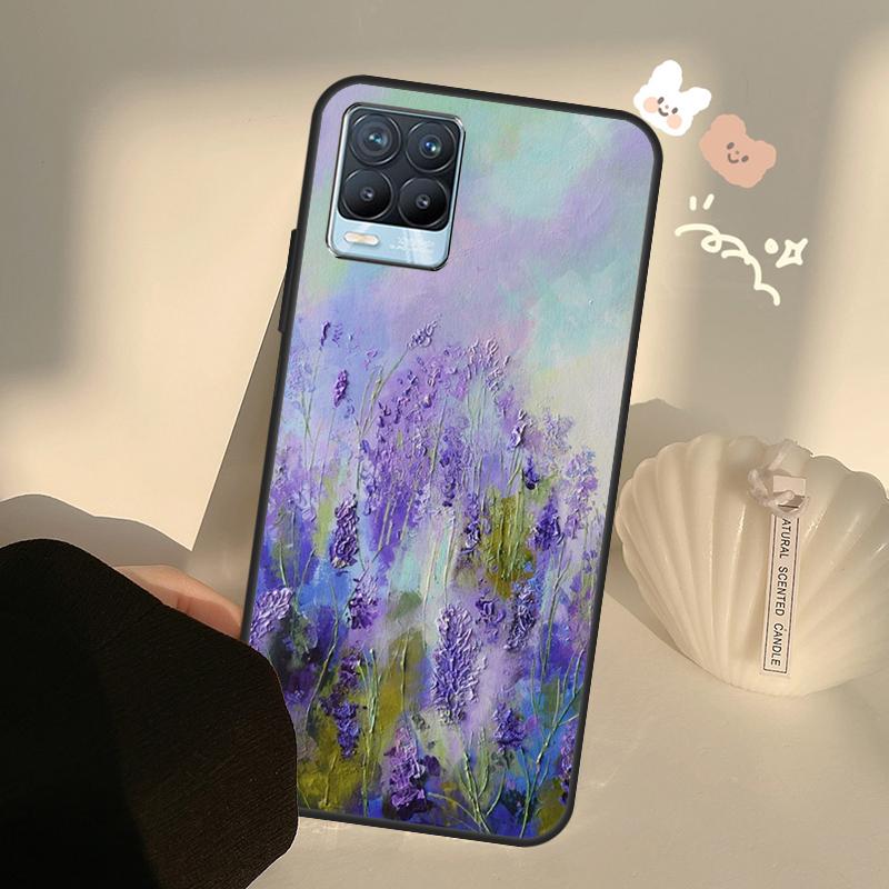 Чехол с фиолетовым цветком лаванды для OnePlus 10 9 Pro 8T 9R Nord2, чехол для Realme GT Neo 2 3 GT Master 8i 9i 8 Pro