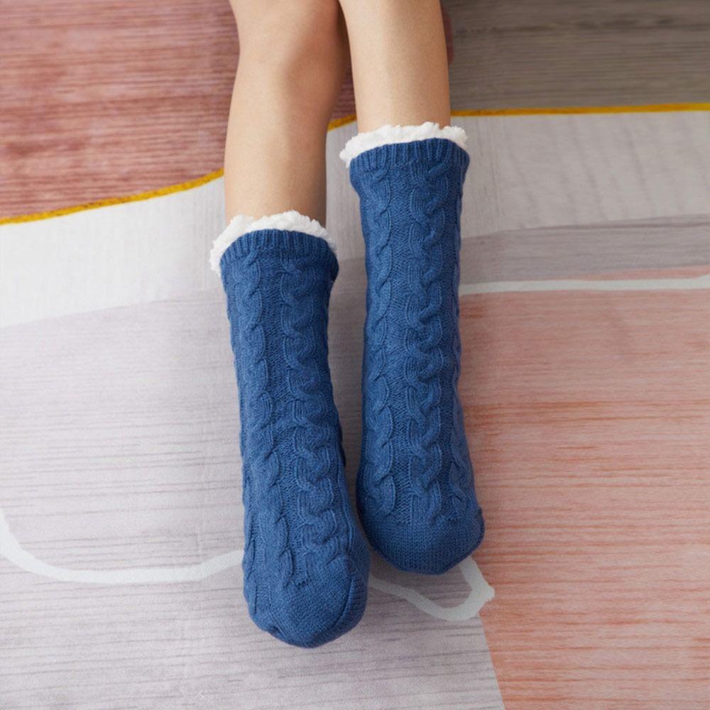 1Pair Polyester Fibre Thermal Socks Plush Snow Socks Fashion Thicken Stockings Women