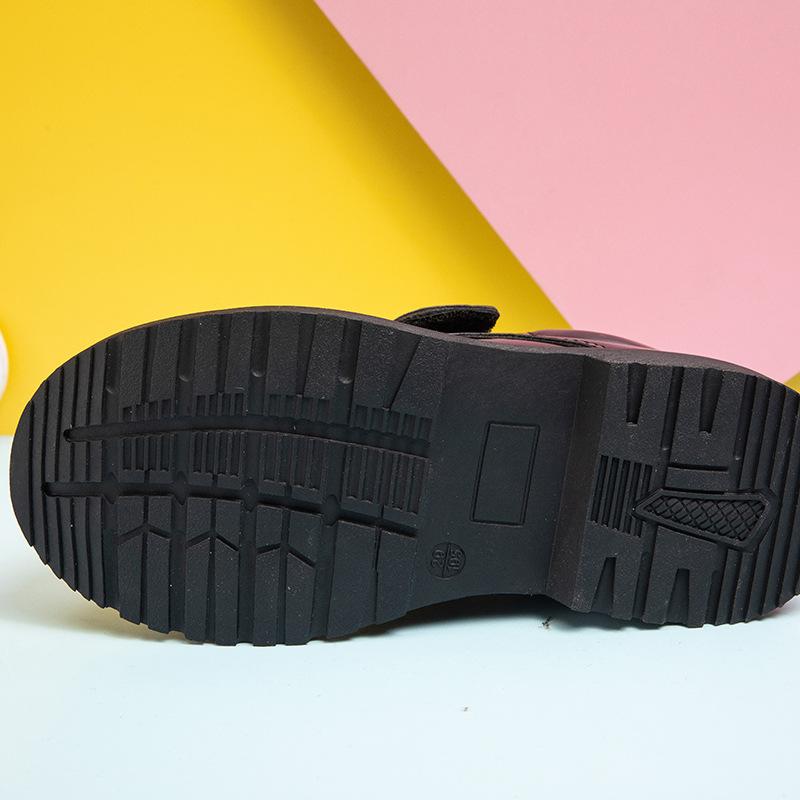 Обувь из кожи для мальчиков, весна-осень, модная детская обувь на мягкой подошве, школьная обувь для студентов, обувь на плоской подошве, обувь для больших детей, черная, официальная