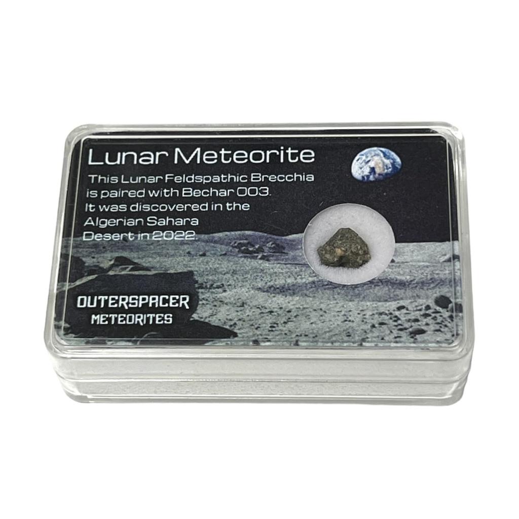 Tsukushi Science Lunar Meteorite Moon Rock Official Meteorite Name "Bechar003" Authenticity Guaranteed Lunar Origin Meteorite Rocks On the Moon's