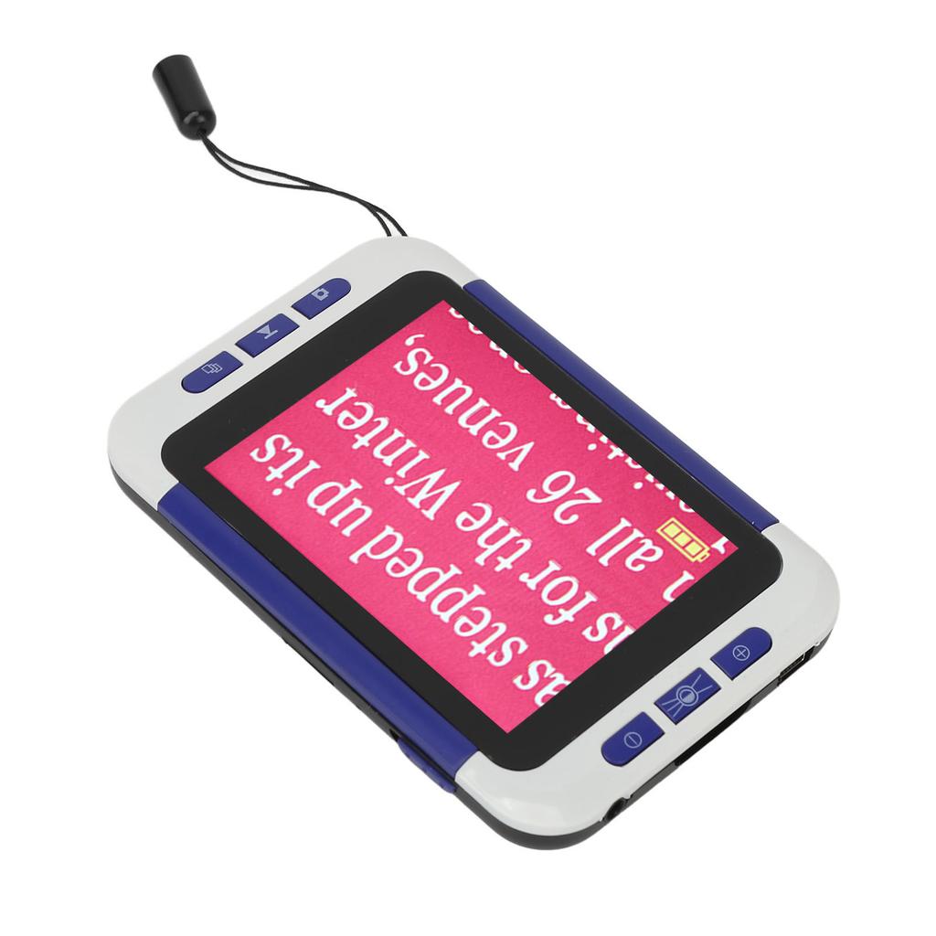 Handheld Video Digital Magnifier 26 Color Modes Electronic Reading Aids for Far Near View 2‑48X 110‑240V EU Plug