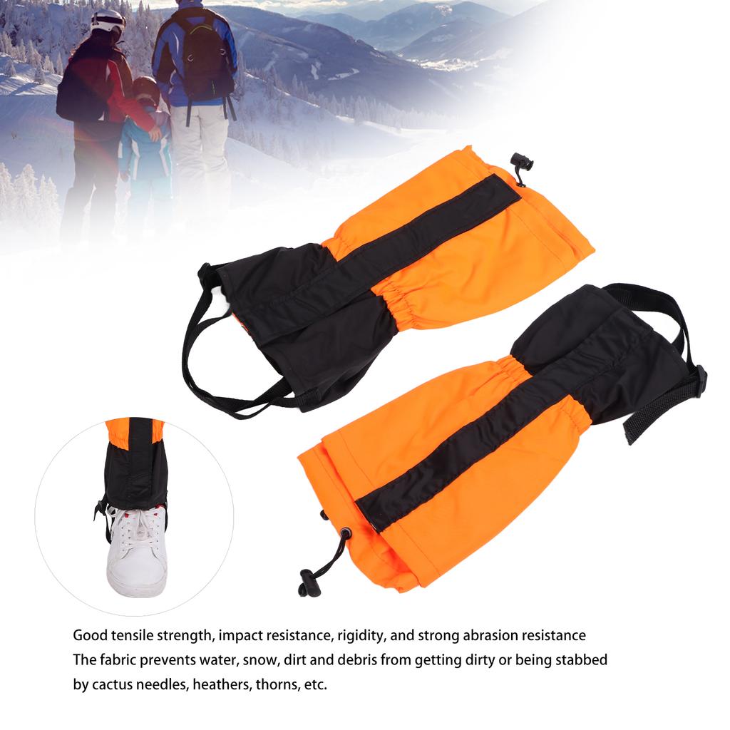 Children's Leg Covers   Waterproof Windproof Sand Prevention Children's Outdoor Leg Covers(Orange )