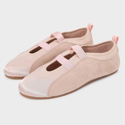 Модные летние новые туфли-балетки во французском стиле 2025 оригинального дизайна, повседневные удобные спортивные туфли, дышащие мягкие розовые балетки