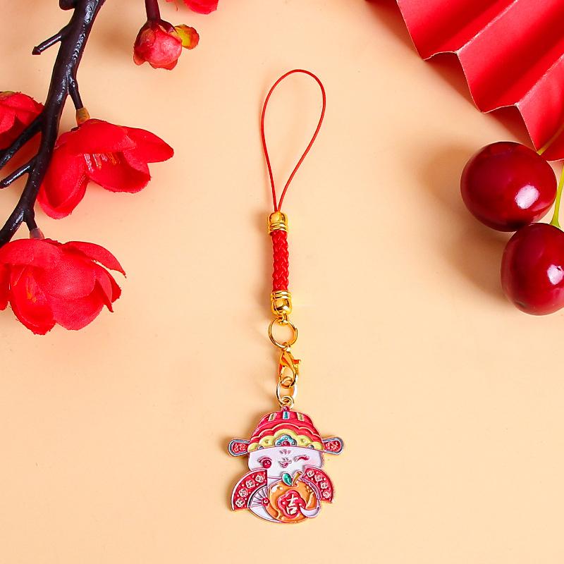 Милый мультфильм китайский Новый год зодиак змея брелок год змеи счастливый брелок подвески сумка подвеска украшение подарки