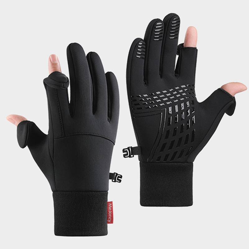 Перчатки для велоспорта с закрытыми пальцами, зимние перчатки, мужские противоскользящие термозащитные варежки