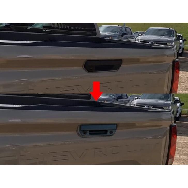 ABS Rear Door Tailgate Handle Cover Trim For Chevrolet Colorado 23-25 Black