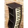 Antique Piano Keyboard and CD Holder (Brown)