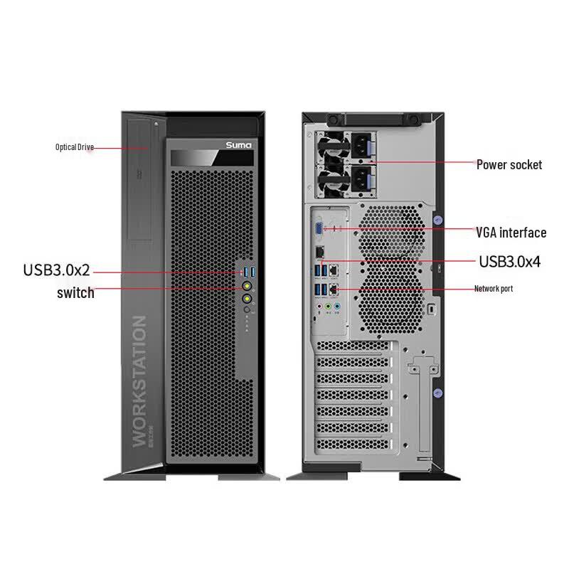 SuMa Zhongke Kekong Tiankuo W40P Xinchuang Workstation (CN version)