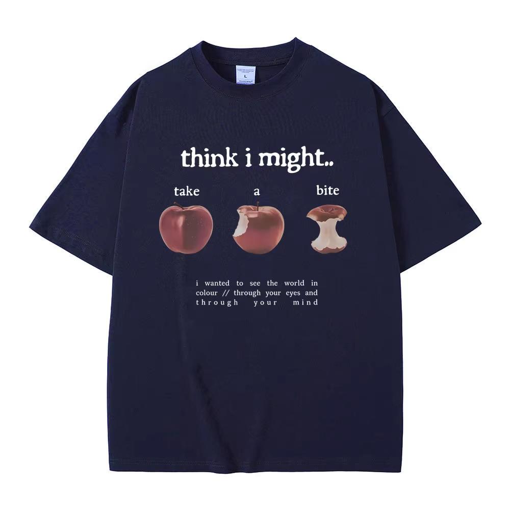 Beabadoobee Think I Might Take A Bite Мерч Футболки Мужские Женские Мода Поп-музыка Футболки Мужские Оверсайз Футболки