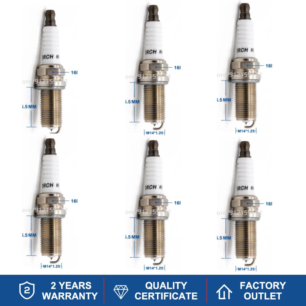 4-6PCS Iridium Platinum Spark Plugs TORCH QH5RTIP-13 Replace for Candles MAZDA LFG1-18-110 L3Y2-18-110 FORD 1379739 GM 92220447