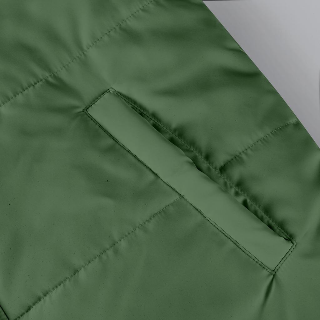 Men's Oversized Casual Down Jacket With Long Sleeves And Hood