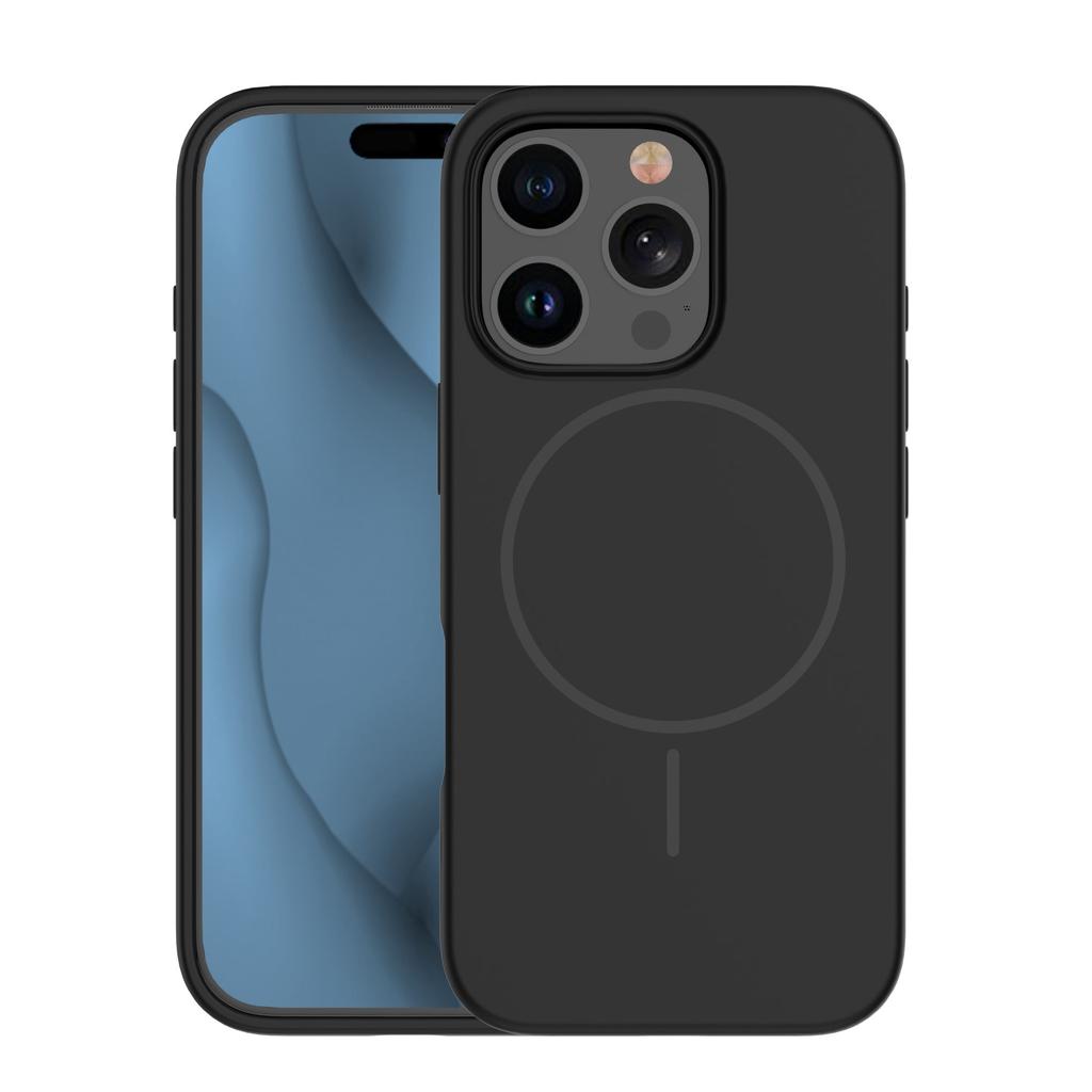 Nakładka Silicone Thin Mag Do Iphone 14 Pro 6,1" Czarna