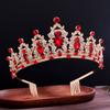 Jewel Bride Bridesmaids Comb Crown Baroque Birthday Wedding Banquet Headwear Crown Headband