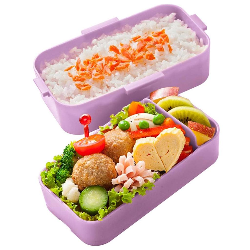 Skater Bento Kuromi Цветочный венок Sanrio Мягкий Сделано в Коробке, Дизайн, 600 мл, Антибактериальный, Наполнение, Куполообразная крышка, Двухъярусный, Женский, Япония, PFLW4AG-A