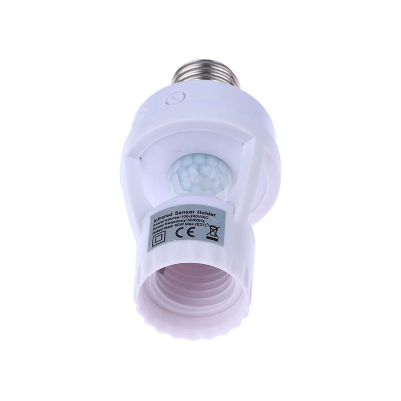 1Pc Ac100-240V E26/E27 Socket Converter With Pir Motion Sensor Led Lamp Base Intelligent Switch Light Bulb Lamp Holder