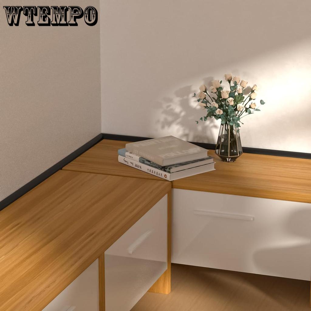 4 м гибкий четвертькруглый молдинг, черный двухсторонний самоклеящийся четвертькруглый резиновый молдинг для угла стены, края шкафа