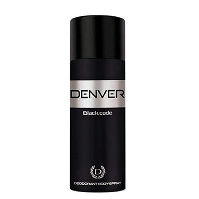 DENVER Black Code Deo - 150 мл | Стойкий дезодорант-спрей для тела для мужчин