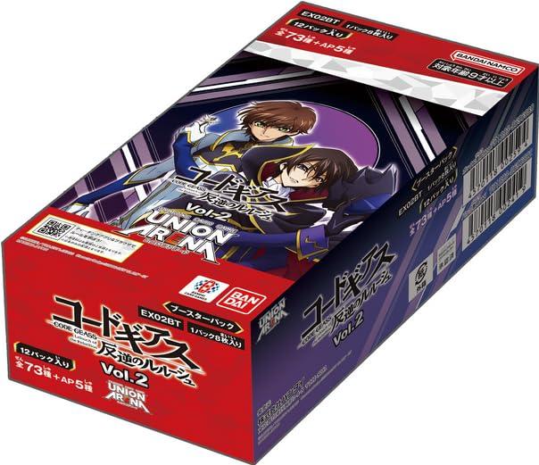 Bandai UNION ARENA Бустерный набор Код Лелуша Восставшего 12 пакетов Geass Vol.2 [EX02BT] (BOX)