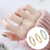 3Pcs/Set Stacking Rings for Women Round Cubic Zirconia Rings Stainless Steel Rings Exquisite Jewelry Gifts for Daily Wear Birthdays Christmas