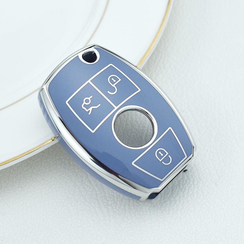 Чехол-оболочка из ТПУ для корпуса автомобильного ключа Mercedes Benz W210 W211 W242 W212 W246 W203 W204 W205 AMG A B C E S CLS CLK CLA SLK GLC GLA GLK