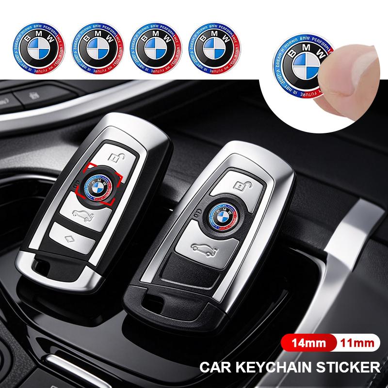 BBKP7 11мм 14мм 5/10шт Наклейка-эмблема на ключ от автомобиля Для BMW 50-летие M Power I3 G08 F15 F16 G20 E34 F94 F95 G30 G11 G12 E36