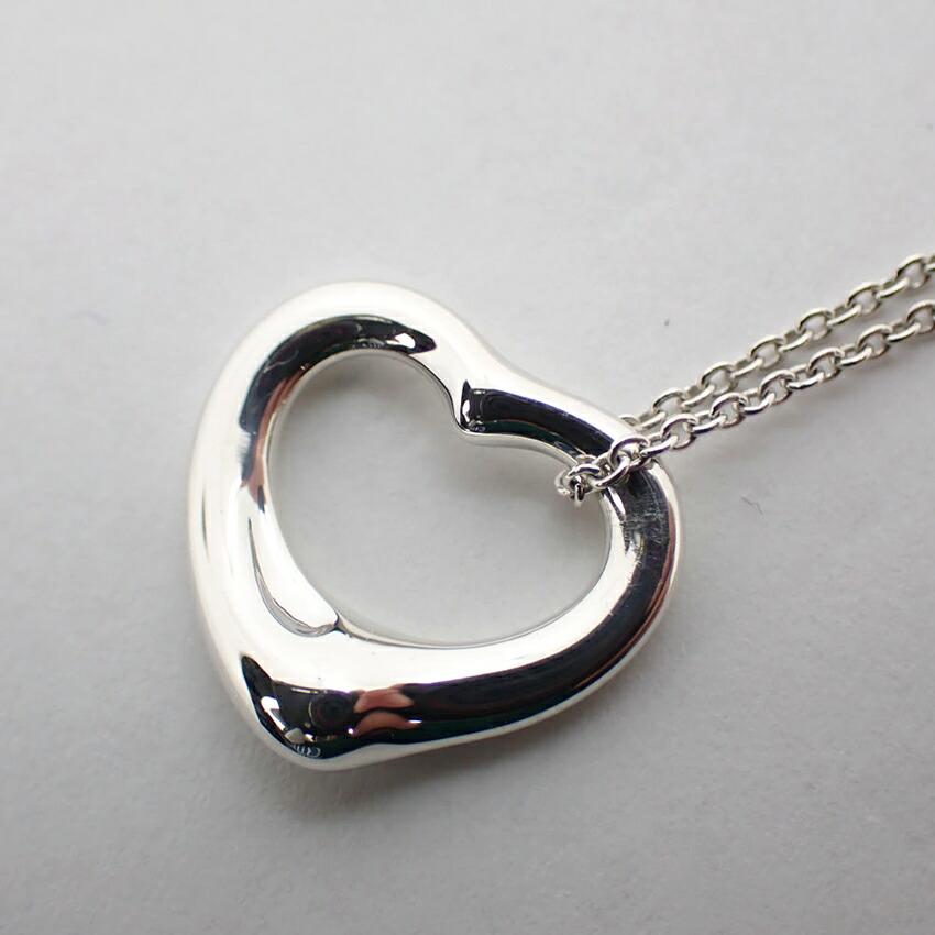 [Б/у] TIFFANY/Tiffany 925 Open Heart Подвеска/ожерелье [g312-68]