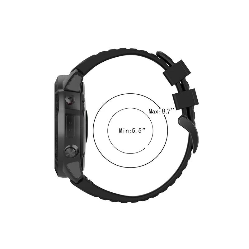 22 26mm Silicone Band for Garmin Fenix 6X 6 Pro Watch Quick Easy fit WristBand Strap For Fenix 5X 5 Plus 3 3HR