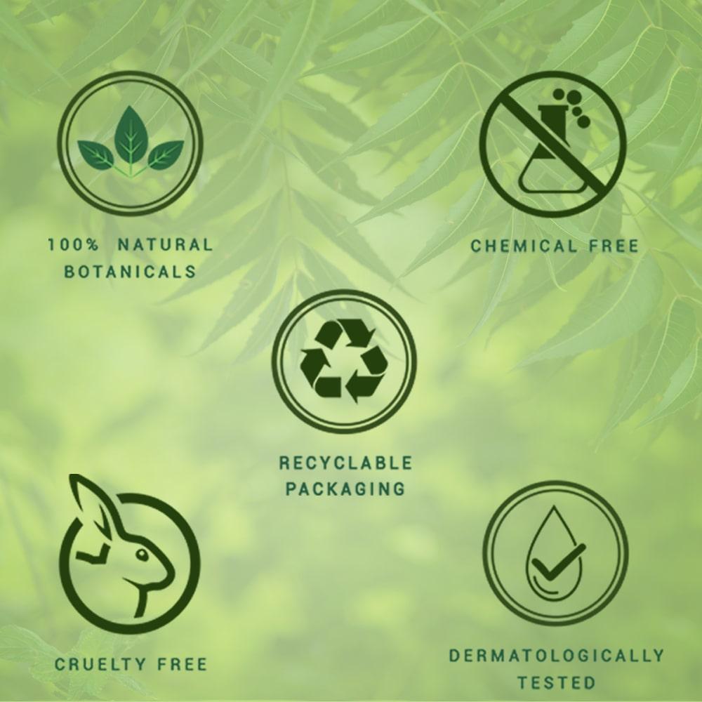 Biotique Шампунь и кондиционер с нимом 180 мл Средство против перхоти для сухой зудящей кожи головы Рост волос Свежий блестящий Для всех типов волос