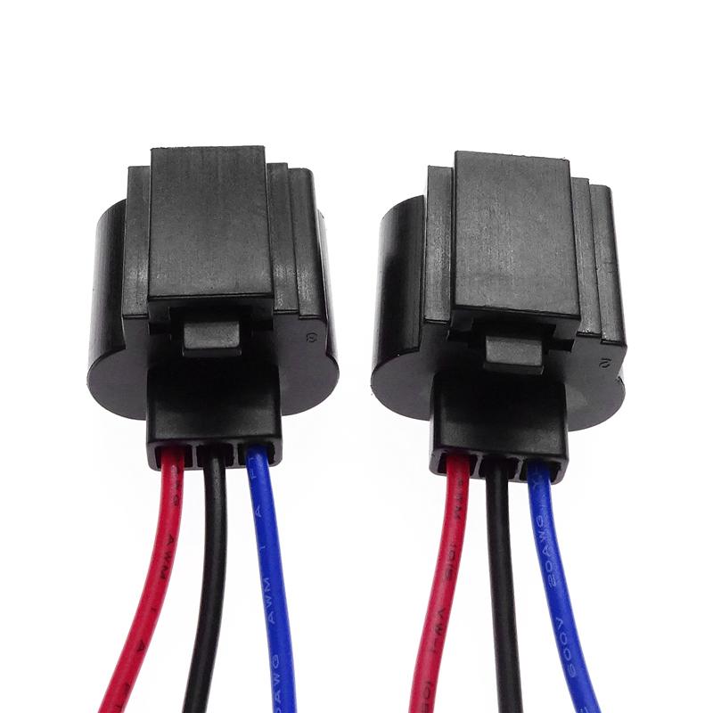 2 шт. ABS автомобильные удлинители для фар адаптеры держатель жгута проводов для H13 гнездовой разъем кабеля автомобильные аксессуары