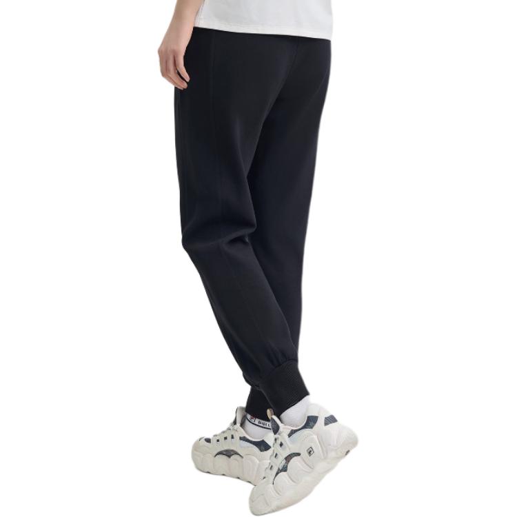 Fila Серия Heritage Повседневные Простые Удобные Зауженные Трикотажные Спортивные Брюки Женские низы Черный F11W448606F-BK