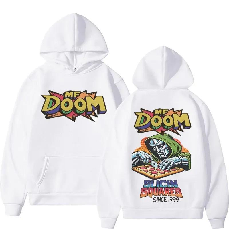 Madlib Doom Print Hoodies Pullover Singer Madvillain Mf Doom Amazing Hoodie Men Women Hip Hop Sweatshirt Pullover Tracksuit Female Male Clothing