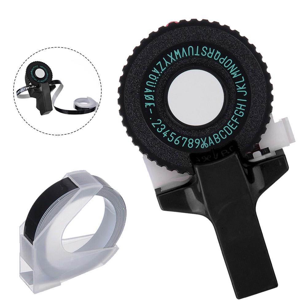 Ручной тиснитель этикеток для самостоятельного изготовления букв, цифр, принтер для резки лент с помощью ленты