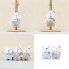 Cute Cartoon Plush Bear Keychain Charismatic Stuffed Animal For Bags And Keys
