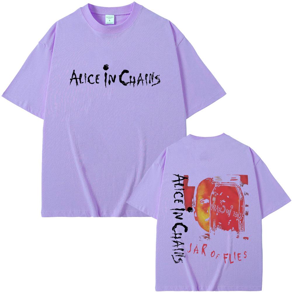 Rock Band Alice in Chains Jar of Flies Album Tshirt Summer Men Women Vintage Casual Cotton T Shirts Unisex Fashion Streetwear