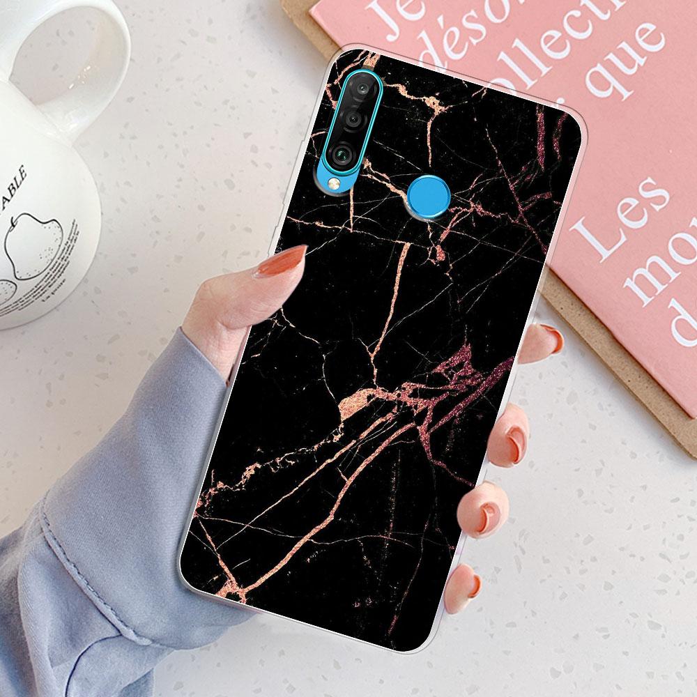 For Huawei P30 Lite Case P30 Lite Back Cover Girls New Fashion Clear Phone Case Fundas Soft Silicone Case For Huawei P30 Lite