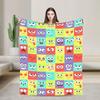 Pink Characters Sesames Streets Cartoon Warm Blanket  Picnic Plush Throw Blanket Fashion Flannel Bedspread Sofa Bed Cover