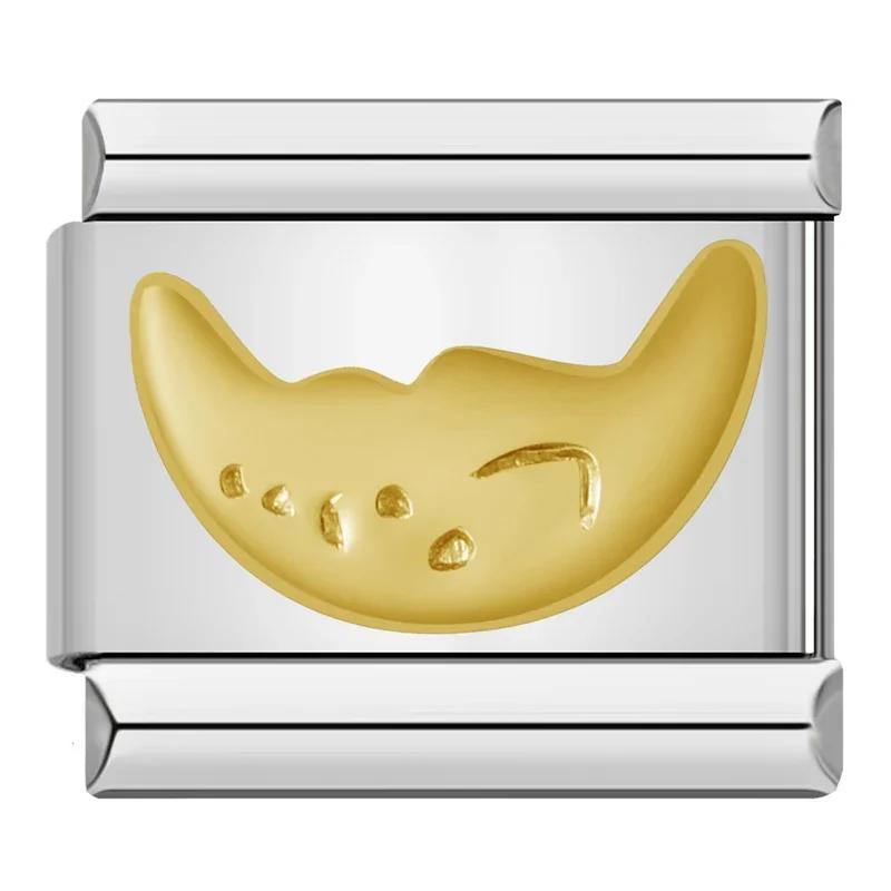 9mm Width Original Daisy Heart Flower Butterfly Cross Green Italian Charm Bracelet Stainless Steel Jewelry Making DJ001