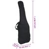 Beginner Electric Bass Guitar with Bag Blue and Black Full Size 4 4 46