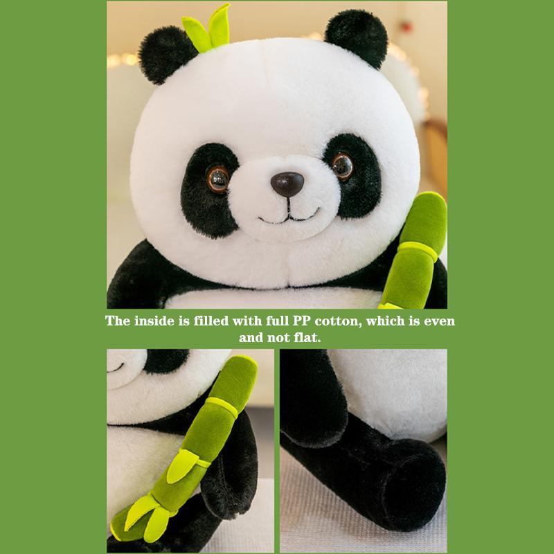 Набор плюшевых игрушек «Панда» из бамбуковой трубки, милые плюшевые игрушки, плюшевая игрушка, кукла-медведь, детский подарок