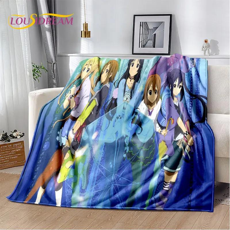 K-ON Cartoon Cute Lolita Kawaii Girls Мягкое плюшевое одеяло, фланелевое одеяло, плед для гостиной, спальни, кровати, дивана, пикника