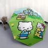 1pc Hello Kitty Automatic Opening/Closing Umbrella with Portable Tri-Fold Design, 8-Bone Iron Frame, Outdoor Umbrella, Ideal Gift for Fans, Travelers,