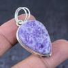 Лепидолит Камень Драгоценный камень Ручная работа Серебро 925 пробы Подарок Подвеска 1,97" U8a16