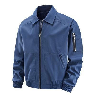 Летная куртка мужская весна-осень в стиле Гонконга, ветровка с фирменными лацканами, молодежная повседневная универсальная куртка для инструментов